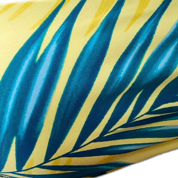 NWT Yellow Tropical Palm Bikini Swim Top - Womens Size S Swimsuit - Kona Sol - Picture 3 of 4